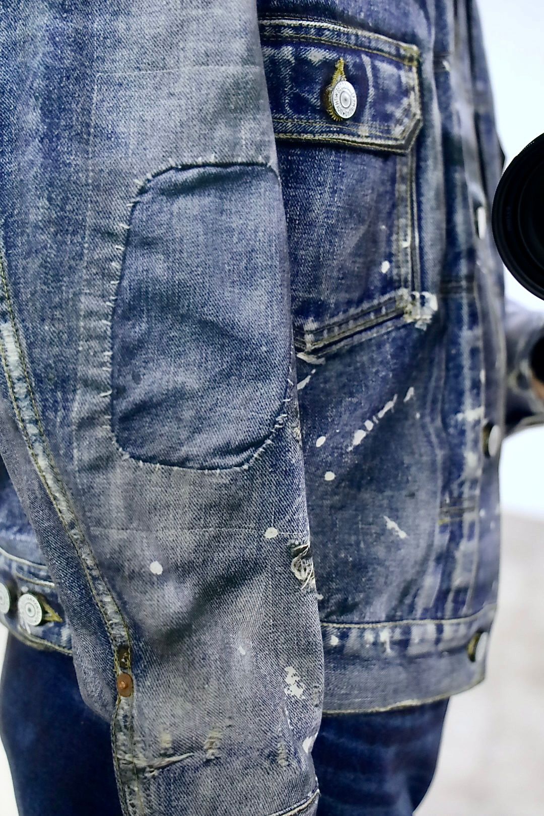 eYe JUNYA WATANABE MAN×New Manual 転写デニムプリントジャケットスタイル
