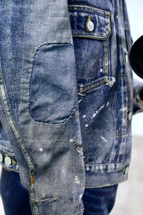 eYe JUNYA WATANABE MAN×New Manual 転写デニムプリントジャケットスタイル
