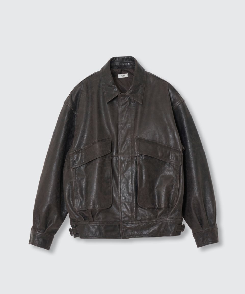 YOKE 26FW Leather Flight Jacket(YK26FW01304B)Dark Brown★9月5日(土)発売！