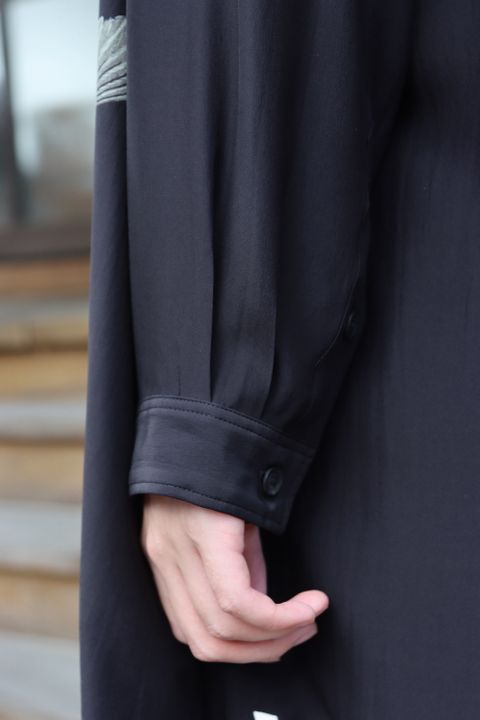 Yohji Yamamoto 21AW M-ツバメ濃紺プリントB(HX-B58-412) style.2021.8.29.