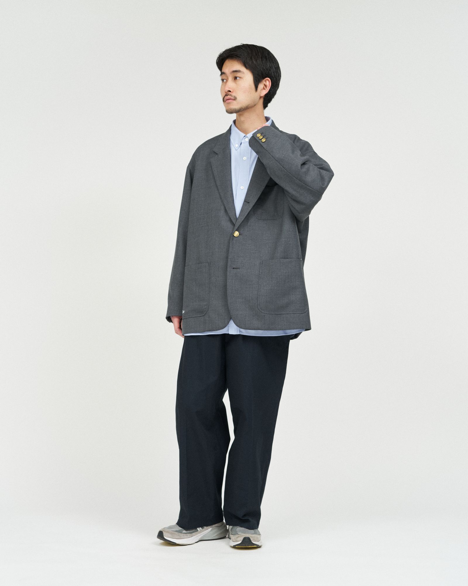 フレッシュサービス WOOL SERGE COLLEGE BLAZER (FSC261-10212)GRAY★2月14日(土)発売
