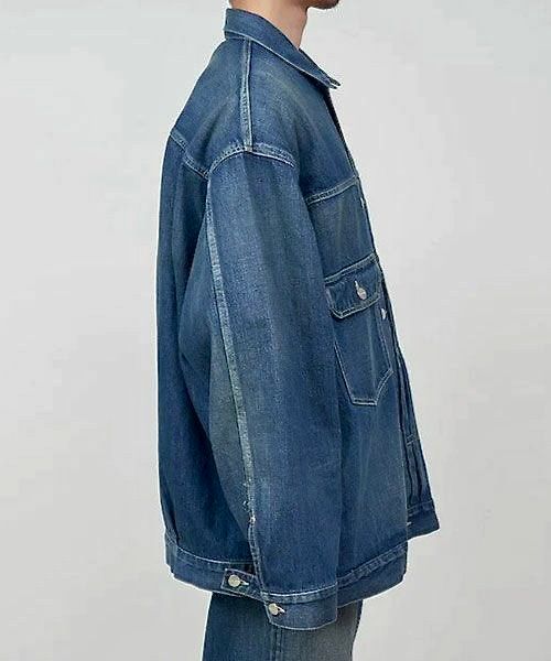 グラフペーパー 25AW Selvage Denim Jacket(GU253-20054DB)INDIGO_DARK FADE