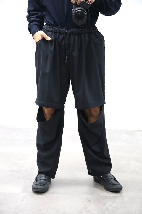 S.F.C 26SS エスエフシー DETACHABLE S WOOL PANTS(SFCSS26P02)Black☆2月28日(土)発売！