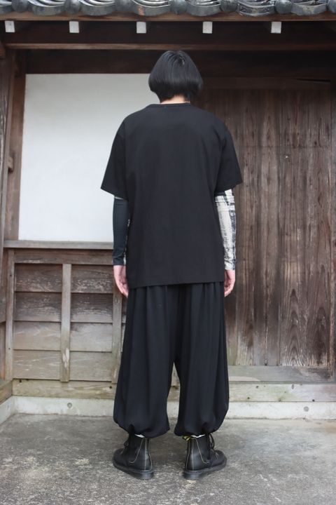 yohji yamamoto ULTIMA DENSE PLAIN STITCH WOMAN PRINT SHORT SLEEVES style.2022.1.30. ※2月2日発売