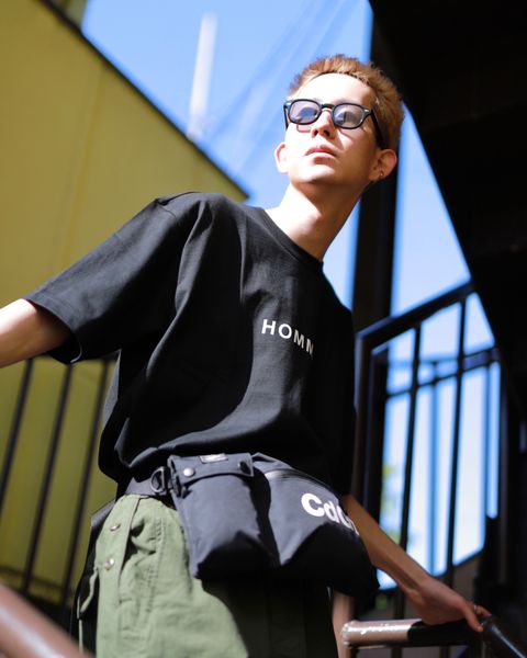 COMME des GARCONS HOMME コムデギャルソンオム23SS 綿度詰天竺ロゴプリントTシャツ スタイル