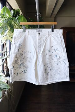 BOW WOW バウワウ PAINTER'S  SPLATTER SHORTS(BW251-PSS)WHITE PANTED