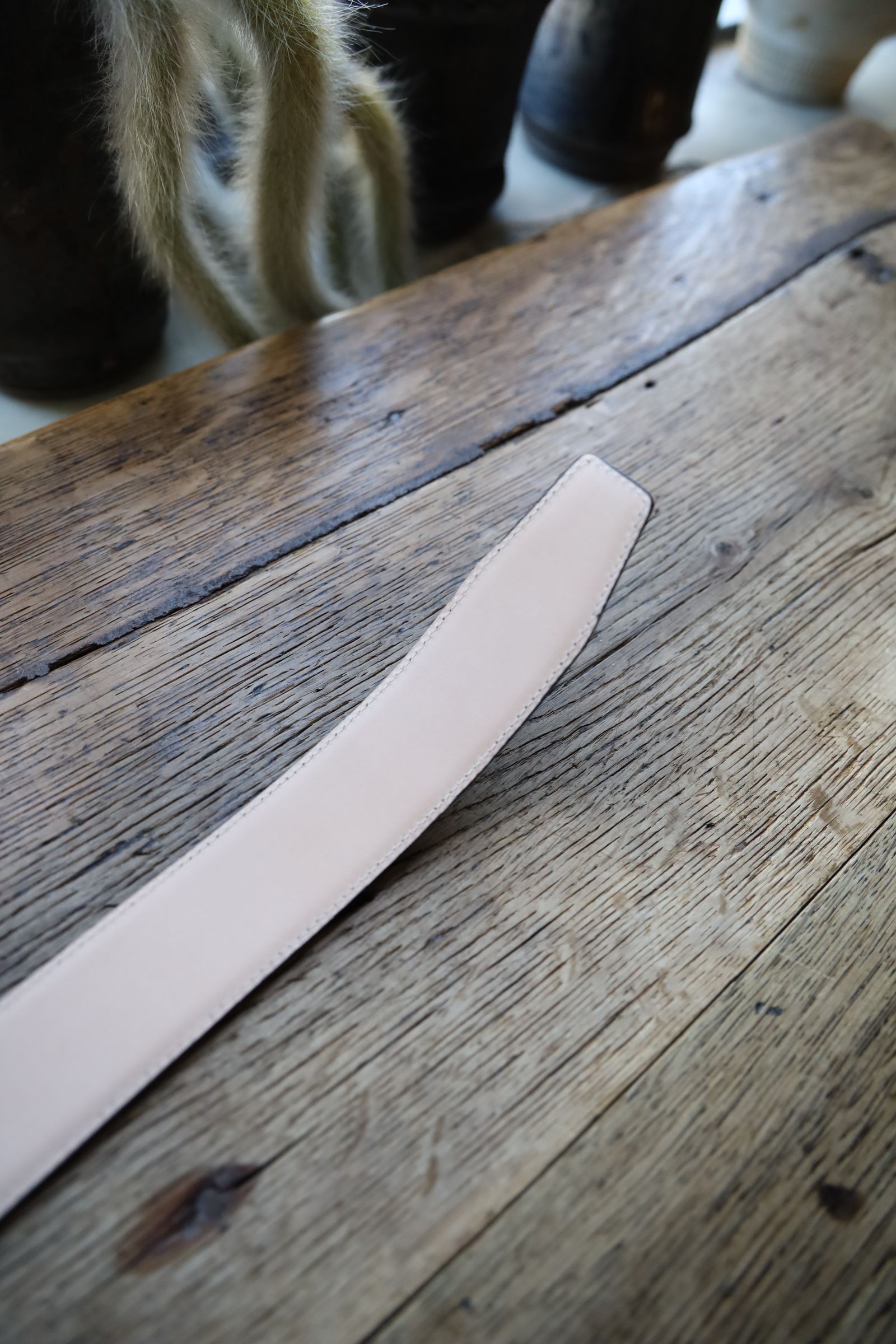 グラフペーパー Holeless Leather Classic Belt(GU251-90230B)GRAY