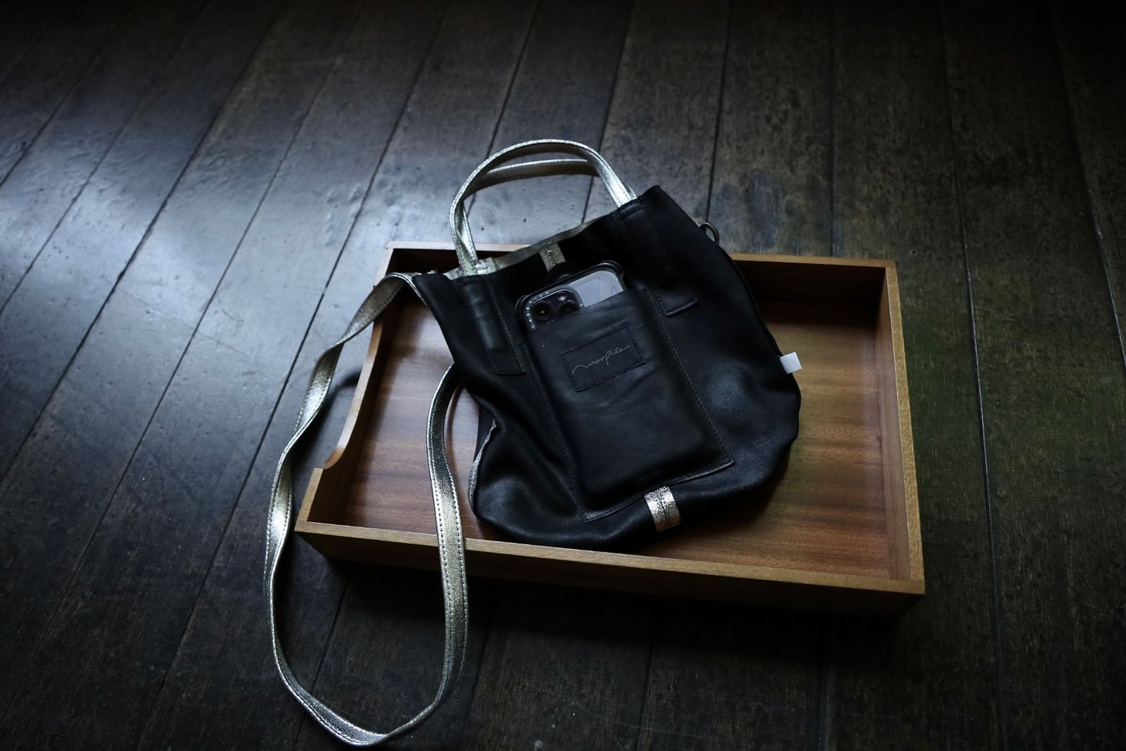 Morphee / モルフェトートバッグ 2WAY SMALL TOTE（SHORT）SILVER