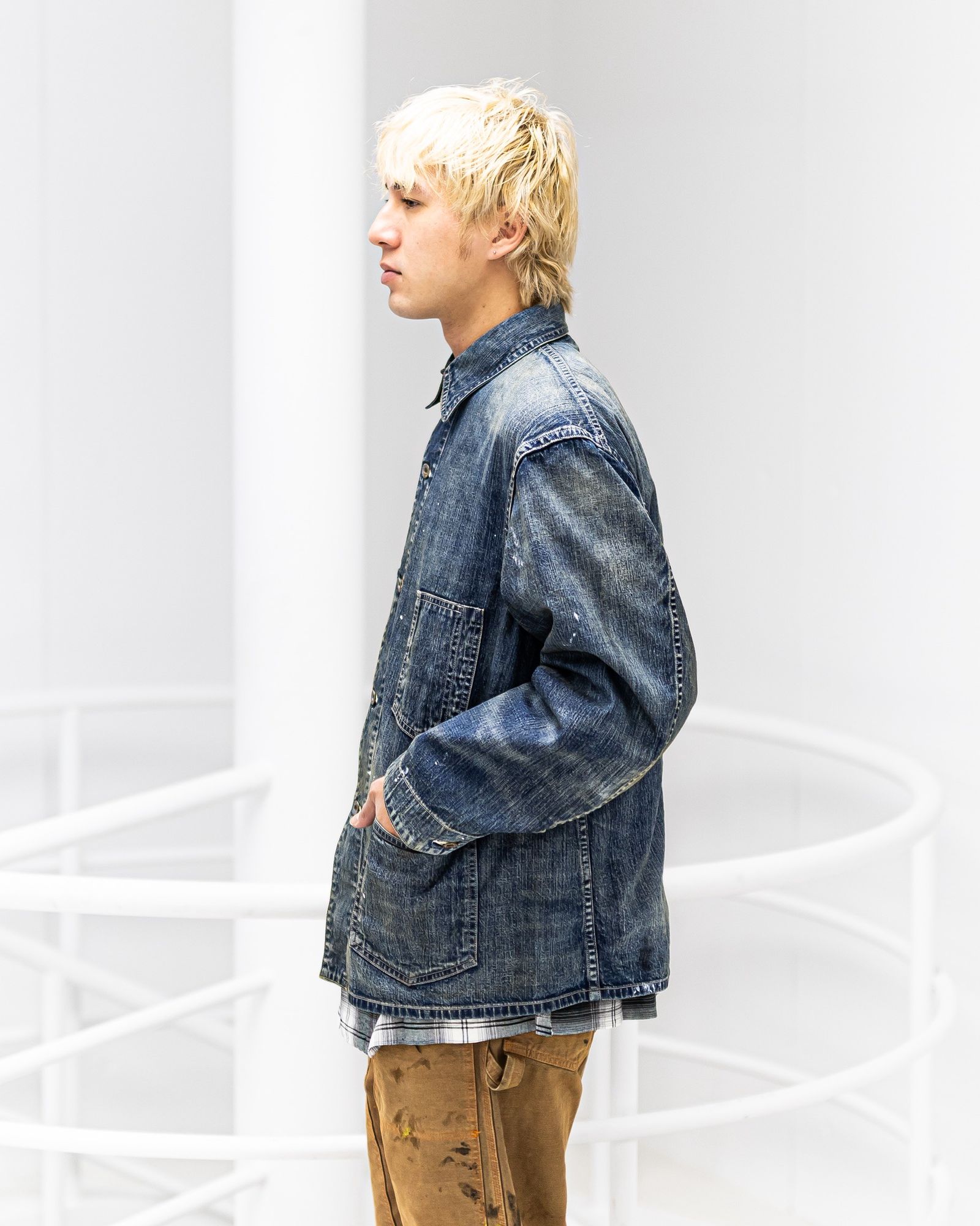 BOWWOW HERITAGE DENIM CHORE COAT AGED 新作発売！