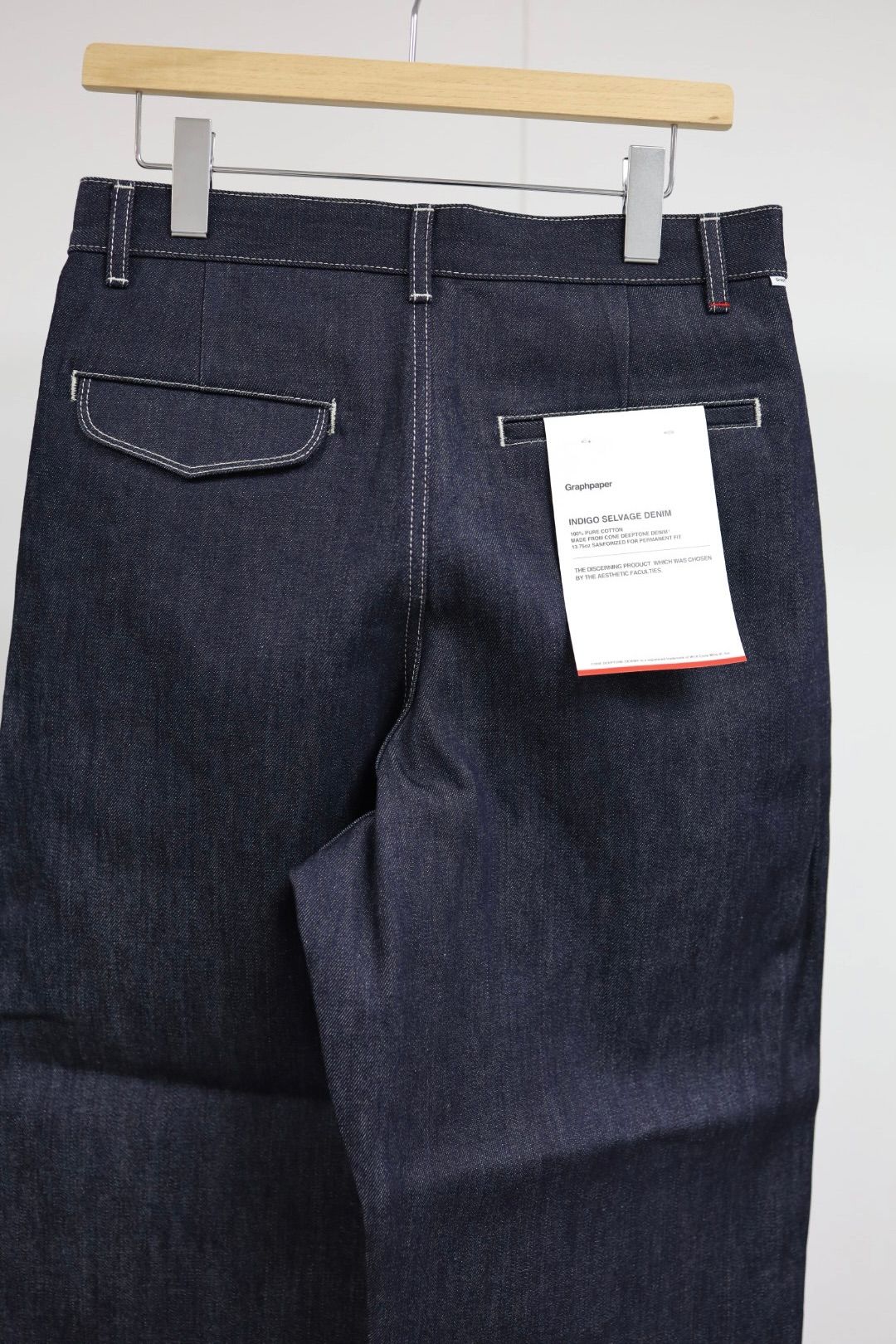 Graphpaper - グラフペーパー Selvage Denim Two Tuck Pants(GU261