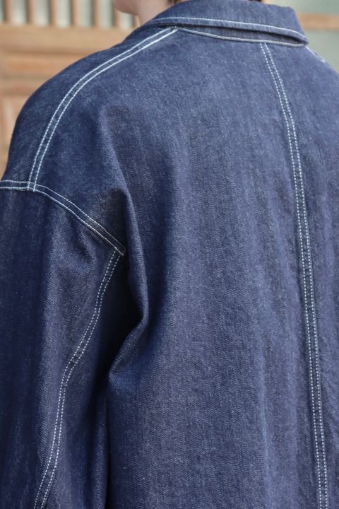 CIOTA for Graphpaper Suvin Cotton Denim Jacket(GM213-20238) style.2021.10.3