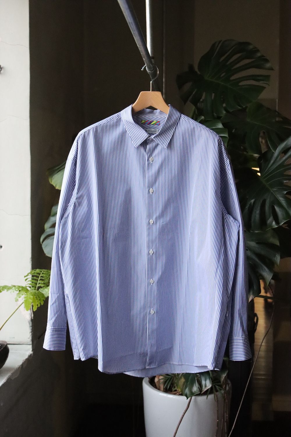is-ness×THOMAS MASON VENTILATION LONG SLEEVE SHIRT"BLOCKS STRIPE"イズネス22SS