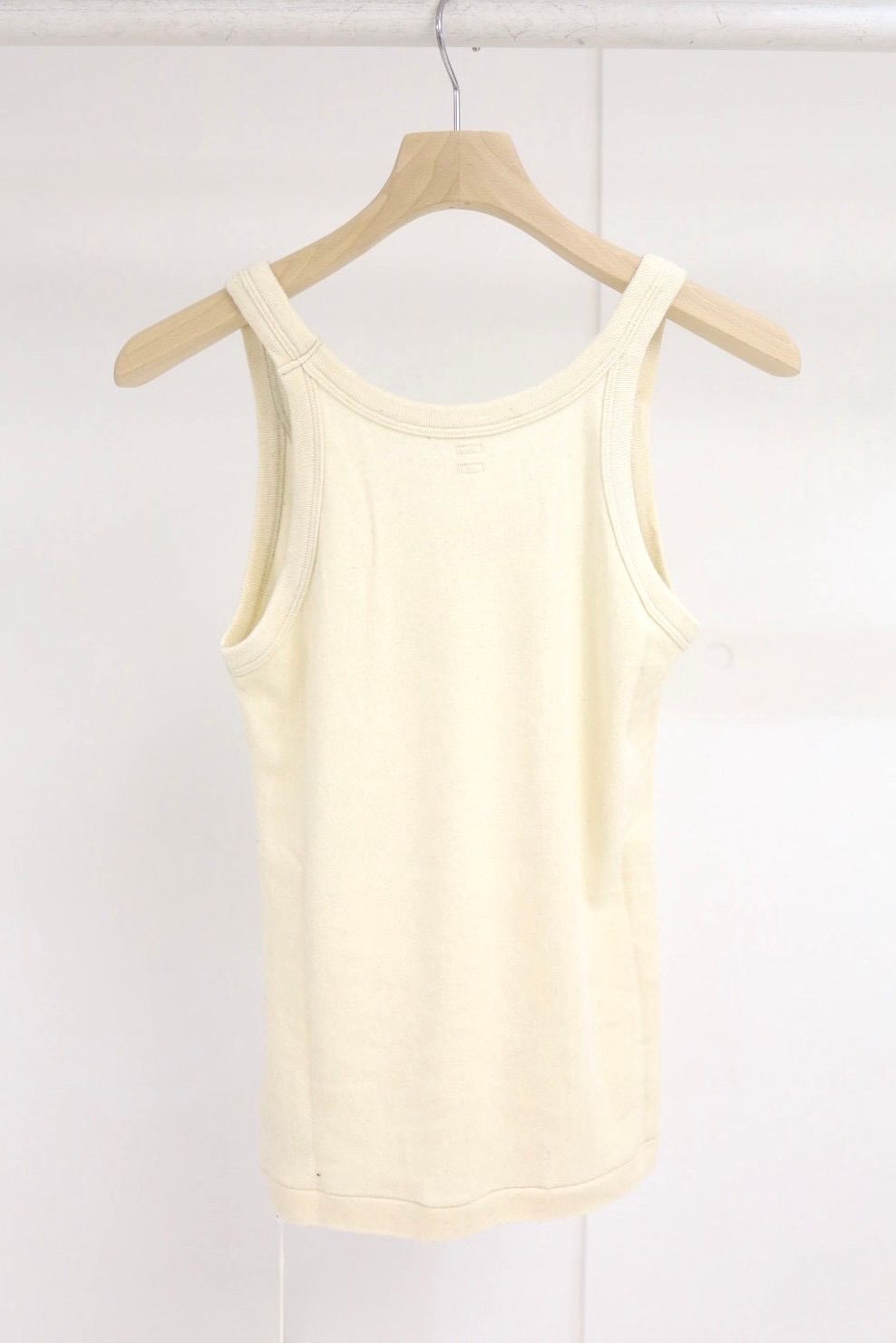 blurhms 26SS Women's Co/Silk Nep Rib Tank top(BHSW26S8)Ivory