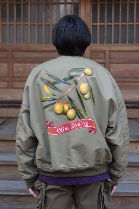 doublet VEGETABLE DYED MA-1(22SS13BL132) style.2022.1.19.