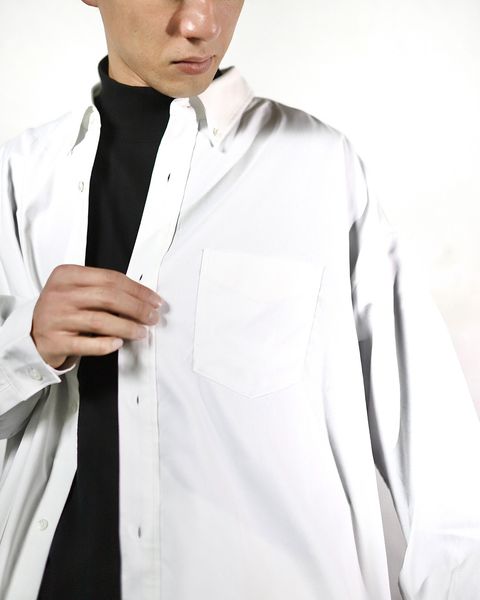 FreshService フレッシュサービスDRY OXFORD CORPORATE L/S B.D.SHIRT"WHITE"スタイル