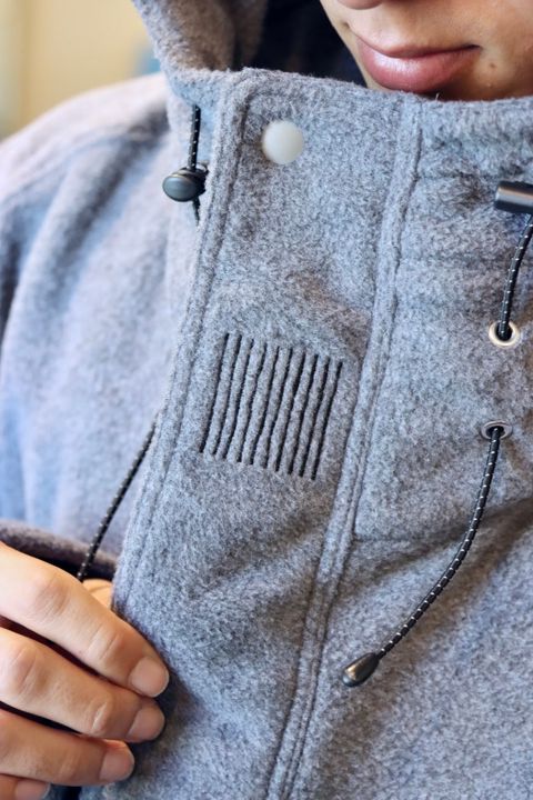 S.F.C 新作FLEECE HOODIE JACKET"CHARCOAL"スタイル