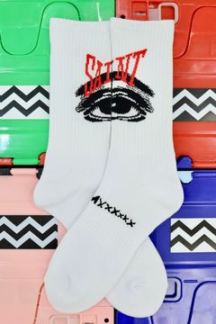 セントマイケル 26AW EYE_SOCKS(SM-MK1-0000-107)WHITE☆7月6日(月)発売！