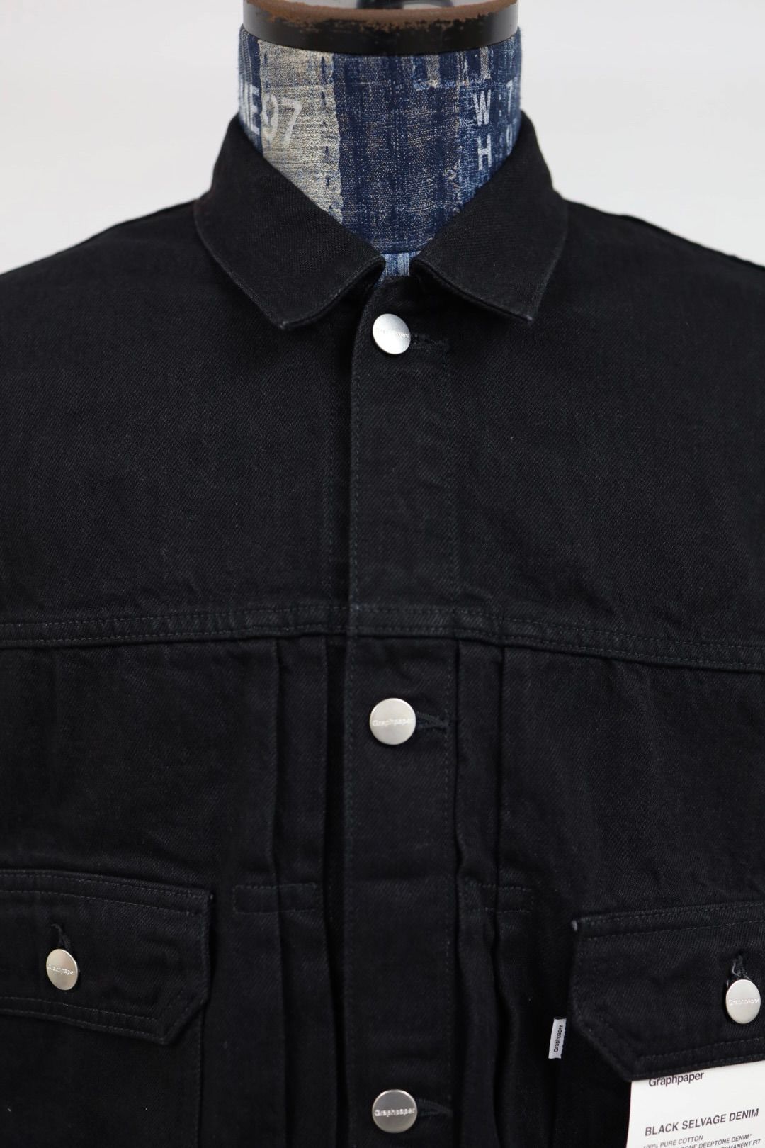 グラフペーパー Selvage Denim Jacket(GU261-20054RB)BLACK_WASHED★1月24日(土)発売！
