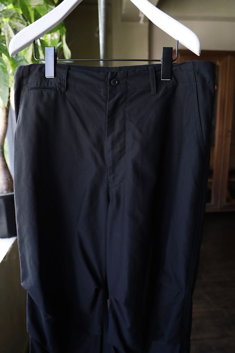 グラフペーパー 25AW Cotton Cupro Back Satin Military Pants(GM253-40345)BLACK☆9月6日(土)発売！