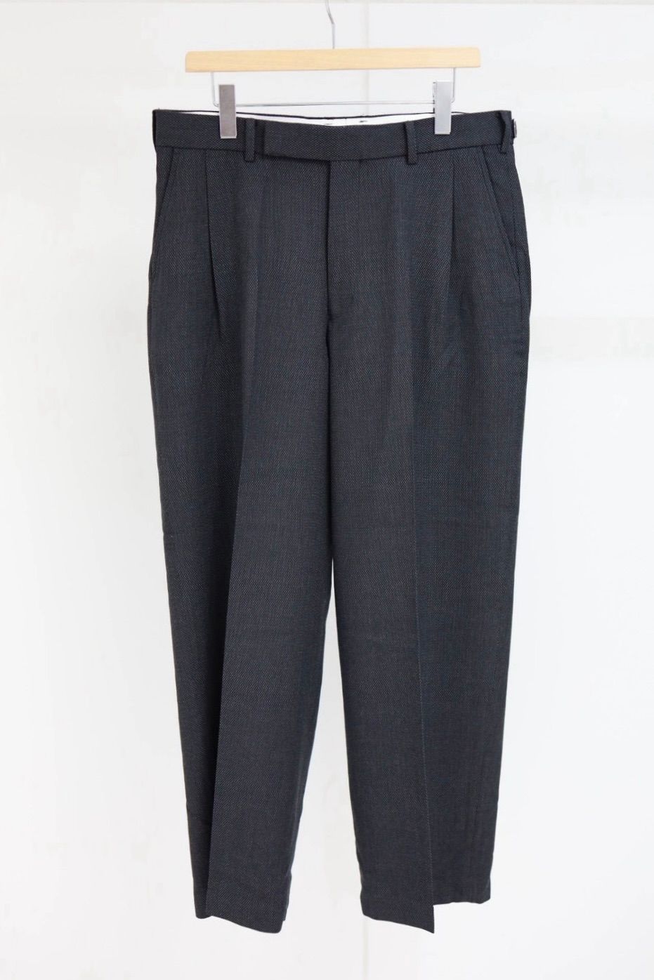 マーカ 26AW SINGLE PLEAT WIDE TROUSERS(M26C10PT02C) GRAY BIRD’S-EYE☆新作発売！