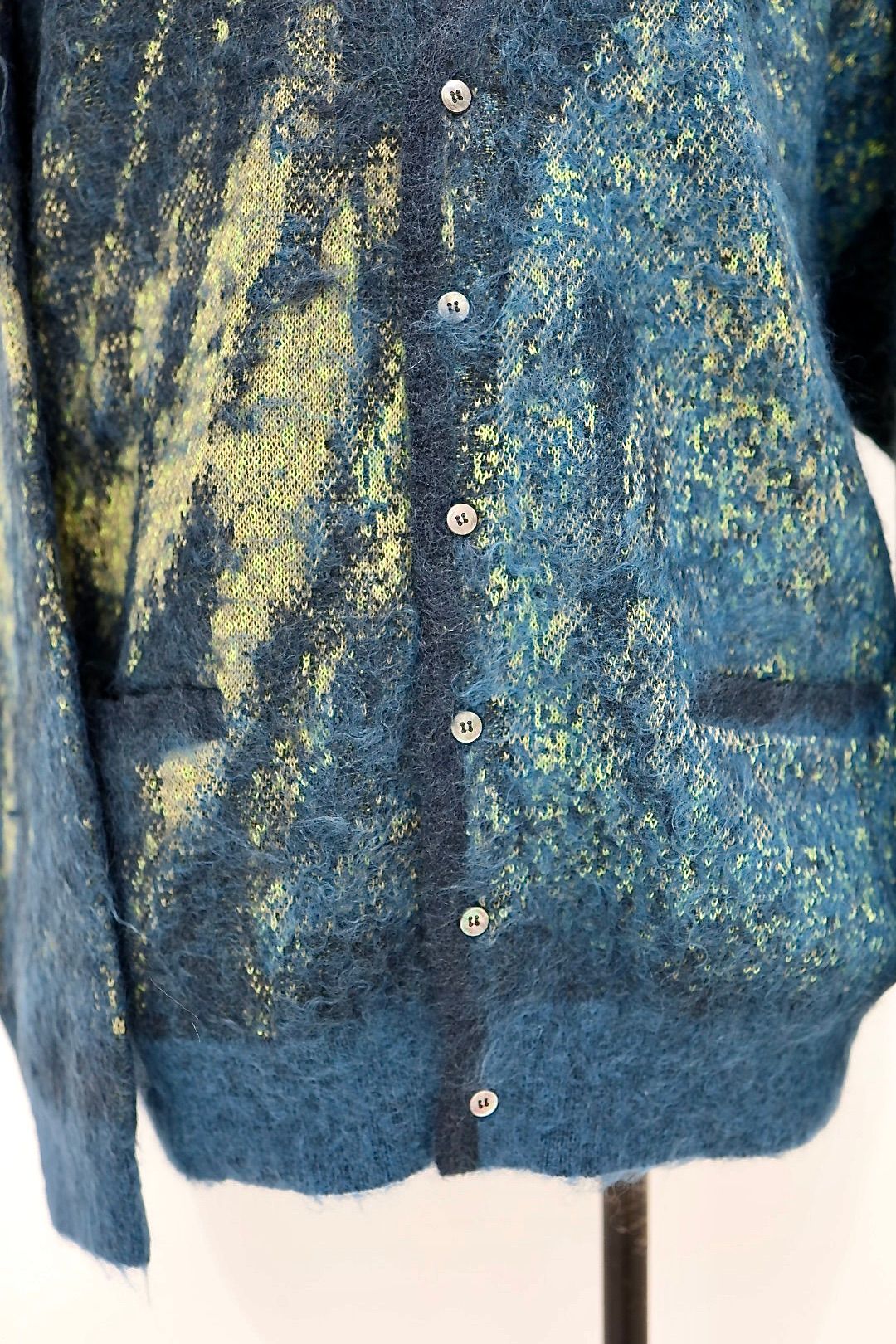 ヨーク  ニット Abstract Jaquard Mohair Cardigan(YK26SS01233S)GREEN☆11月29日(土)発売！