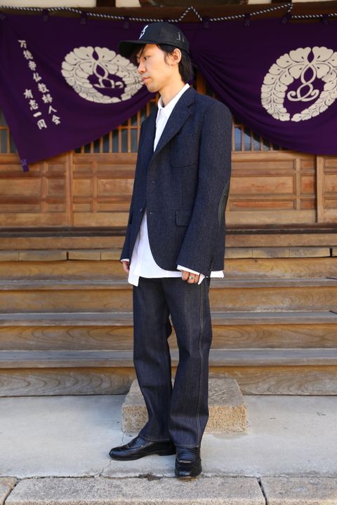 JUNYA WATANABE COMME des GARCONS MANウールカシミヤツイード×綿デニム×綿ウィップコード Style.2020.9.22.