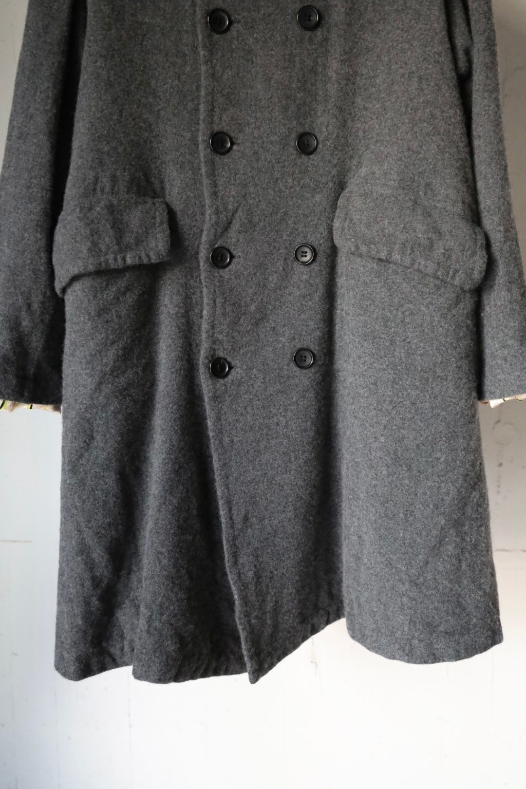 tao 26FW ウールツイル先染 製品縮絨コート(TR-C009-051-2)TOPチャコール☆10月2日(金)発売！