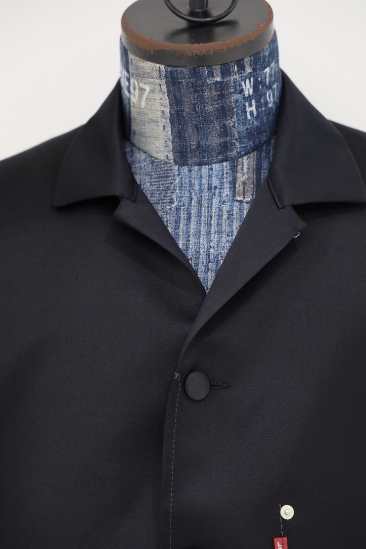ジュンヤワタナベマン 26FW Levi's Wネーム ウールサージ×キュプラシルクジャケット(WR-J201-051)BLACK☆8月7日(金)発売！