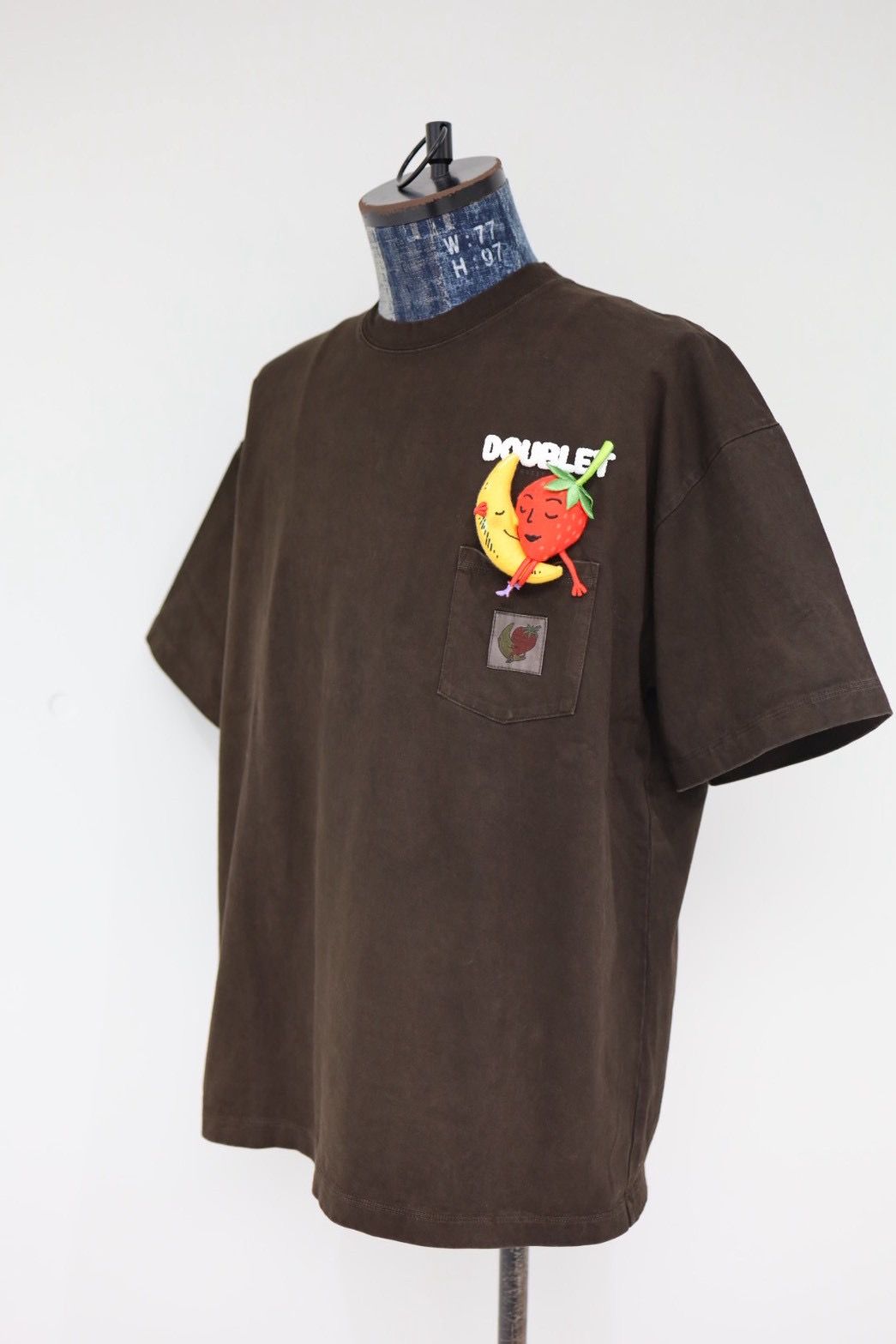 doublet ダブレット26SS MUD-DYED T-SHIRT WITH SHFU (26SS04CS418)MUD
