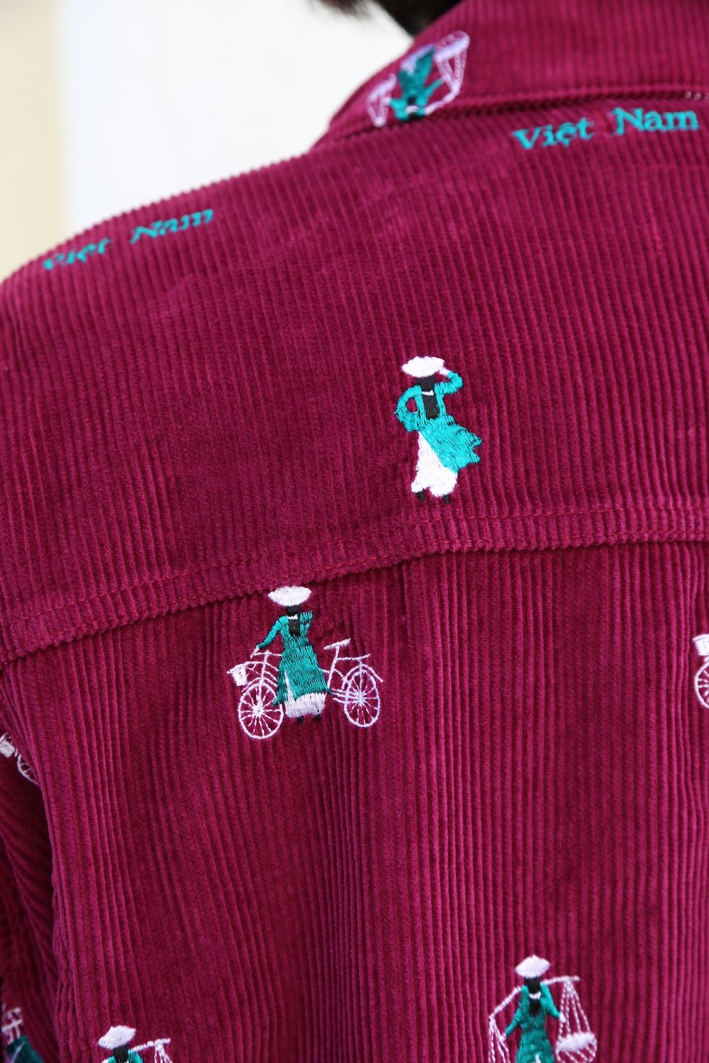 doublet VETNAM EMBROIDERY COURDUROY JACKET PINK style.2020.11.22.