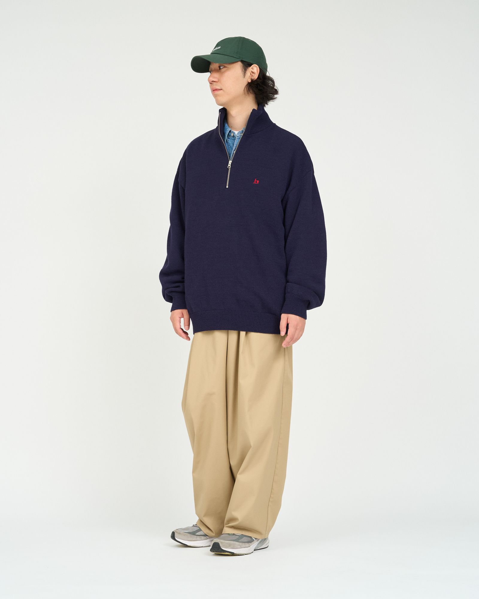 フレッシュサービス 26AW THERMAL JERSEY HARF ZIP KNIT(FSC263-80009)NAVY☆10月17日(土)新作発売！