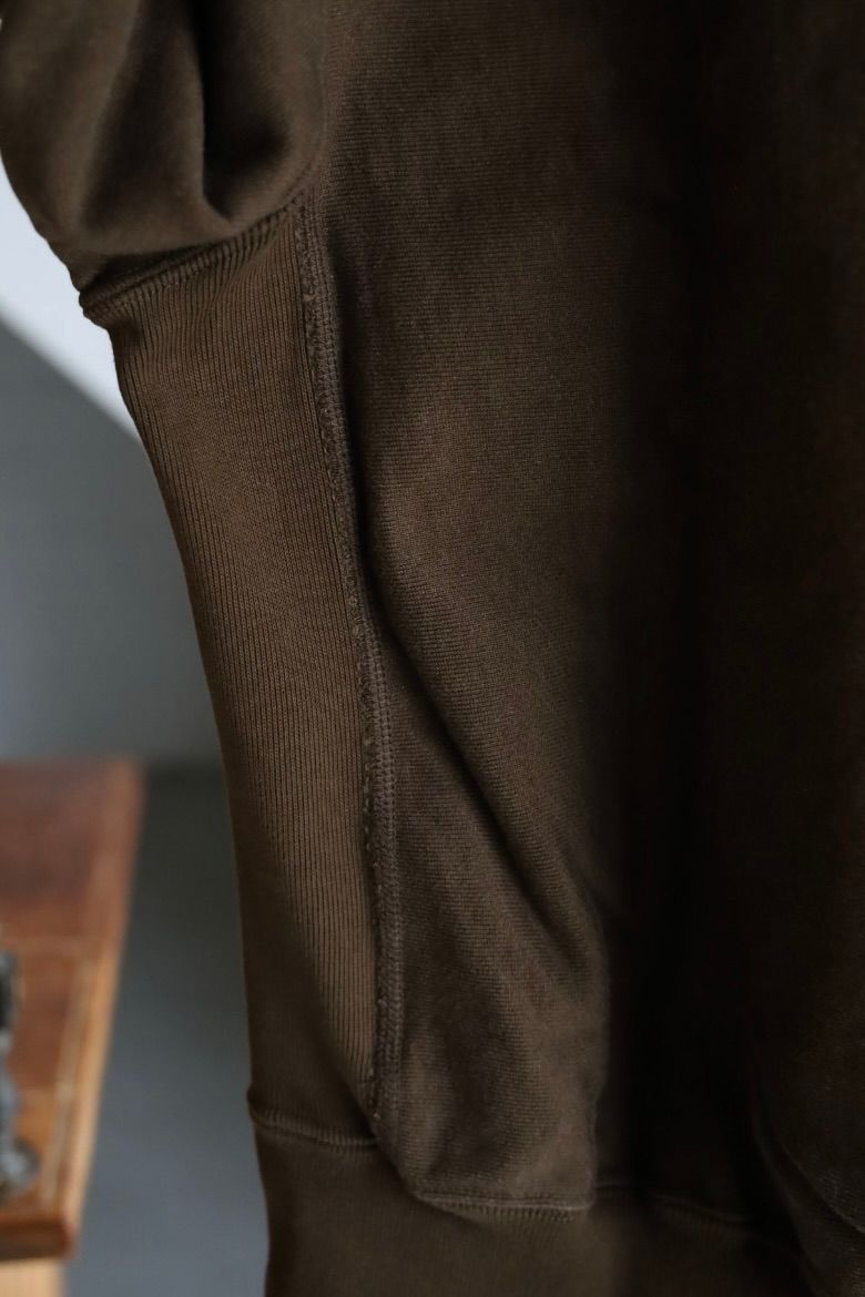 blurhms Women's 25FW Soft&Hard Sweat Crew-Neck P/O(bROOTS24F21F25)KhakiBrown☆新作発売！