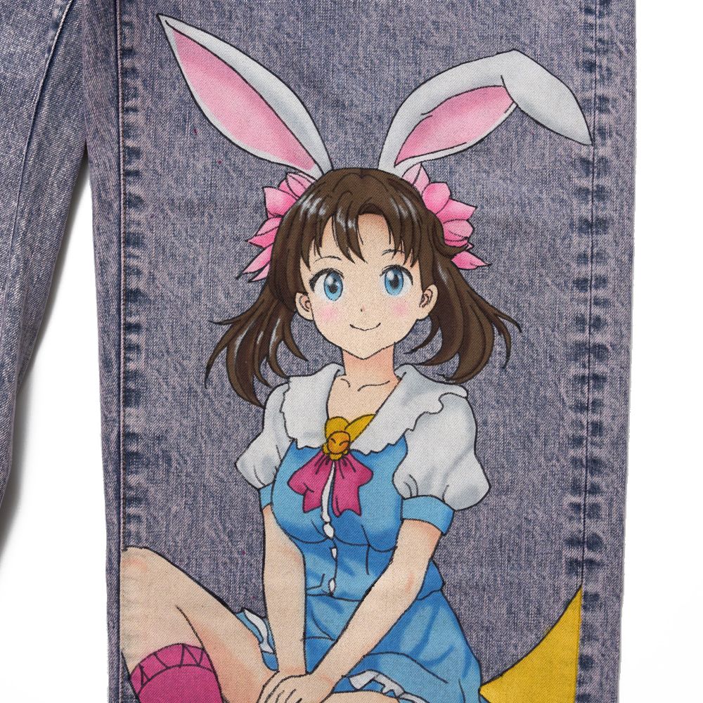 doublet - doublet 25SS ANIME HAND-PAINTING DENIM PANTS