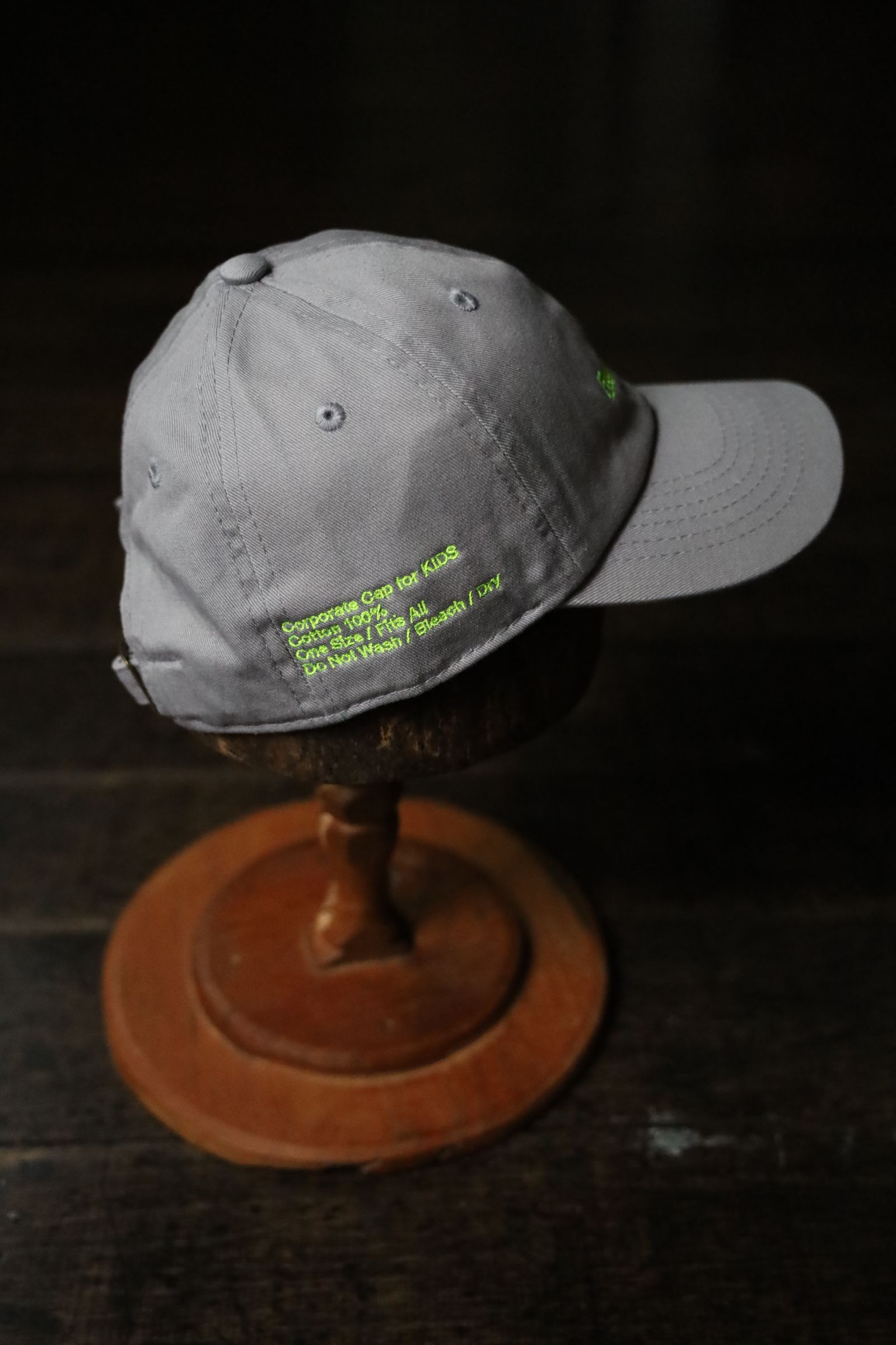 フレッシュサービス子供用キャップ CORPORATE KIDS CAP(GRAY)