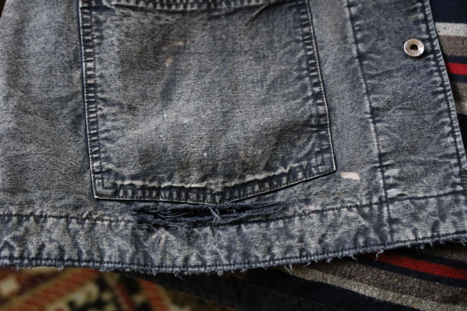 BOW WOW 25FWバウワウ  カバーオールDUCK COVERALL BLANKET LINER AGED(BW252-DCBL) AGED BLACK