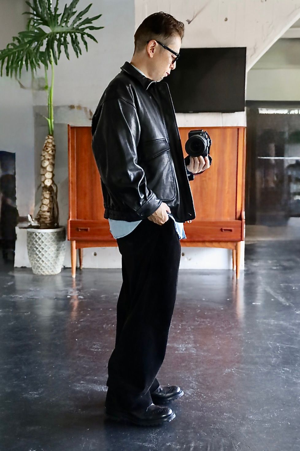 ヨーク 25FW LEATHER FLIGHT JACKET(YK25FW01017B)BLACK☆9月6日(土)発売！