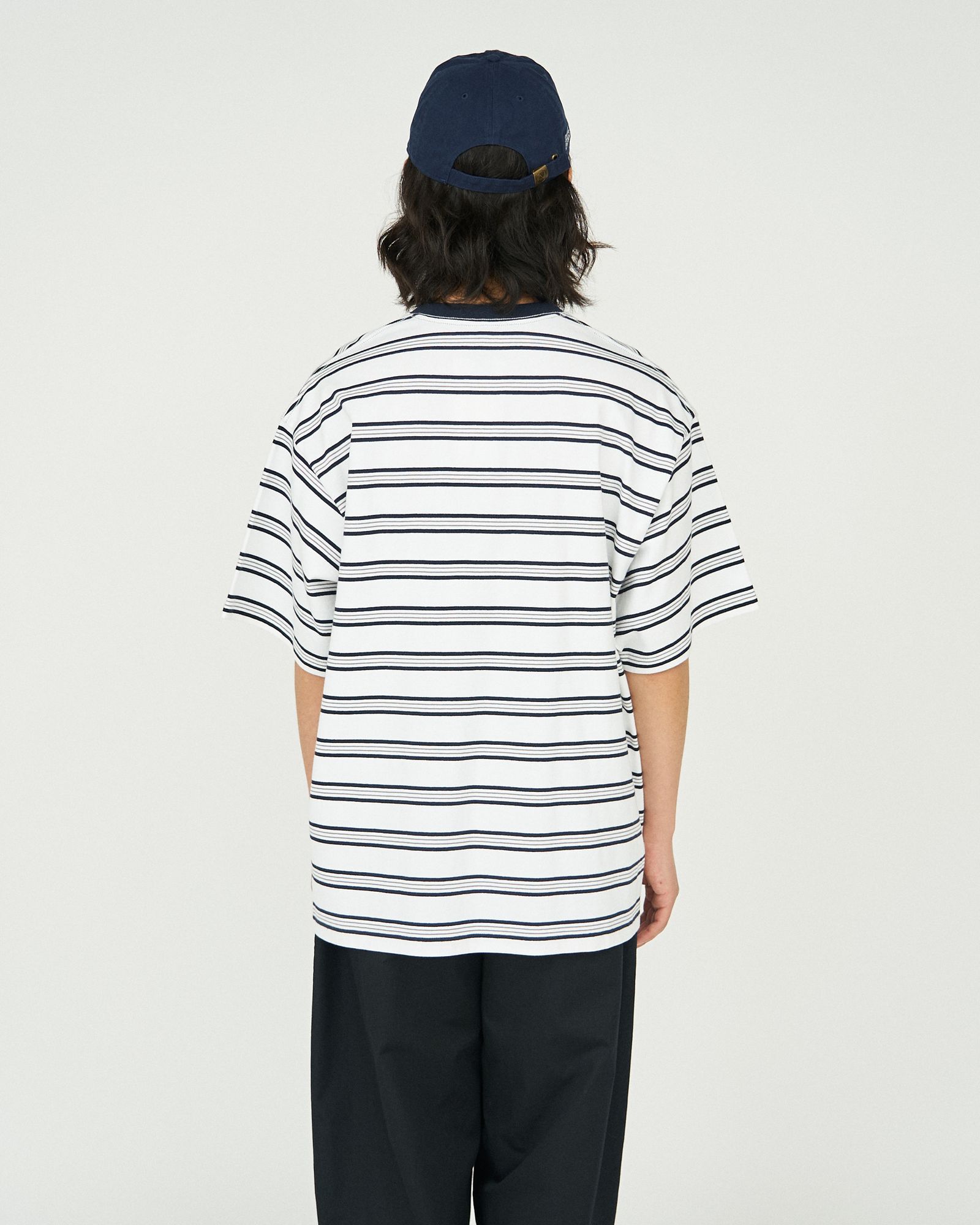 フレッシュサービス MULTI BORDER S/S TEE(FSC251-70121)WHITE