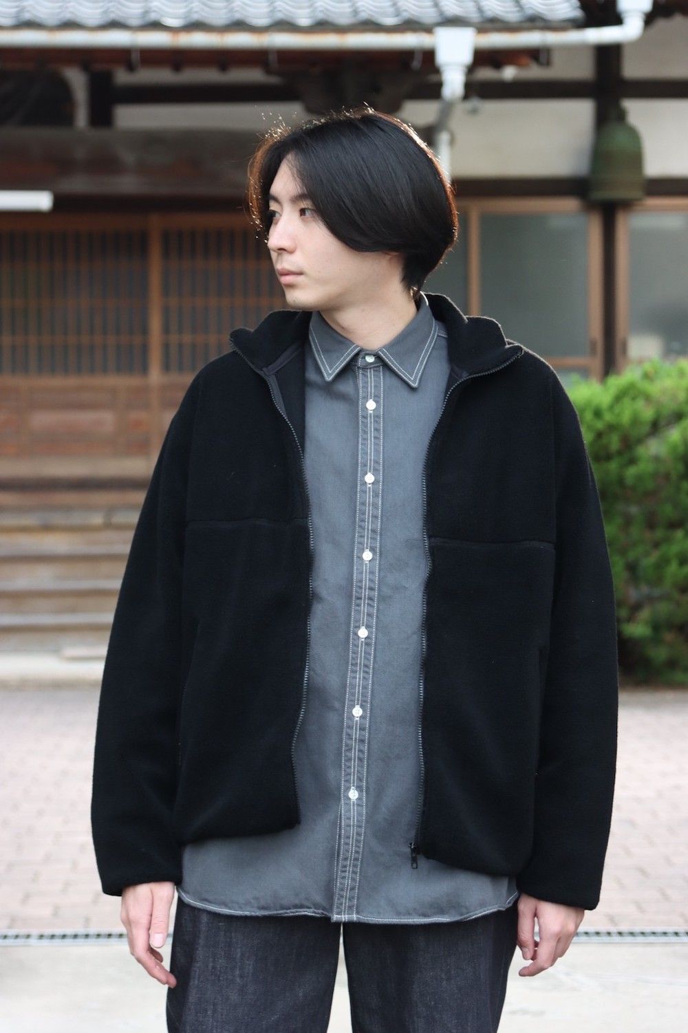 Graphpaper Wool Boa Zip-Up Blouson(GU213-70206B) style.2021.10.25.