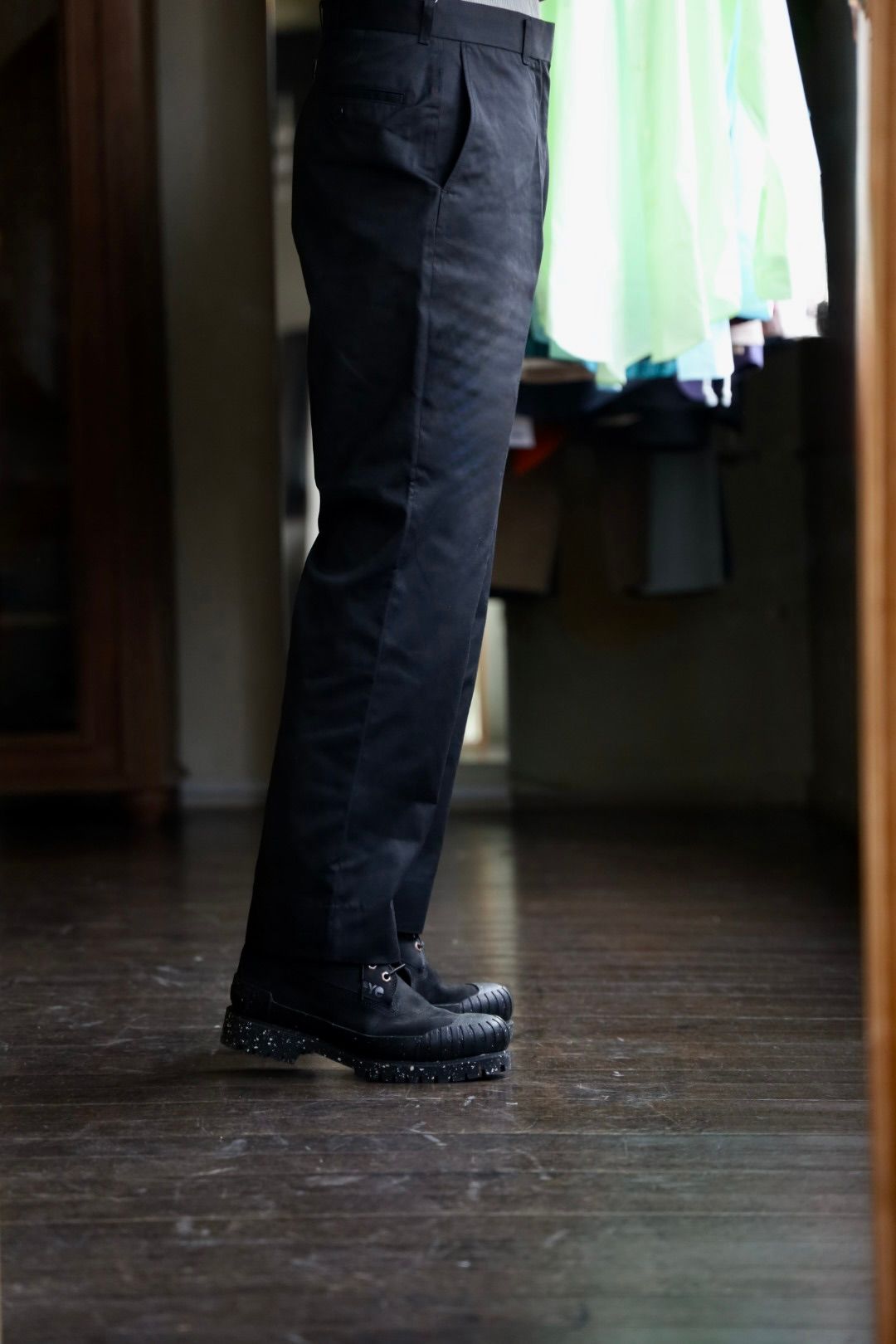 ファウンダ 25SS TWILL PANT(015FD251015)BLACK