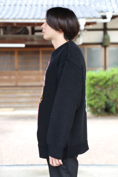 doublet 2020FW 本日発売 doublet HAND-KNITTING JACQUARD PULLOVER "BLACK"Style.2020.10.17.