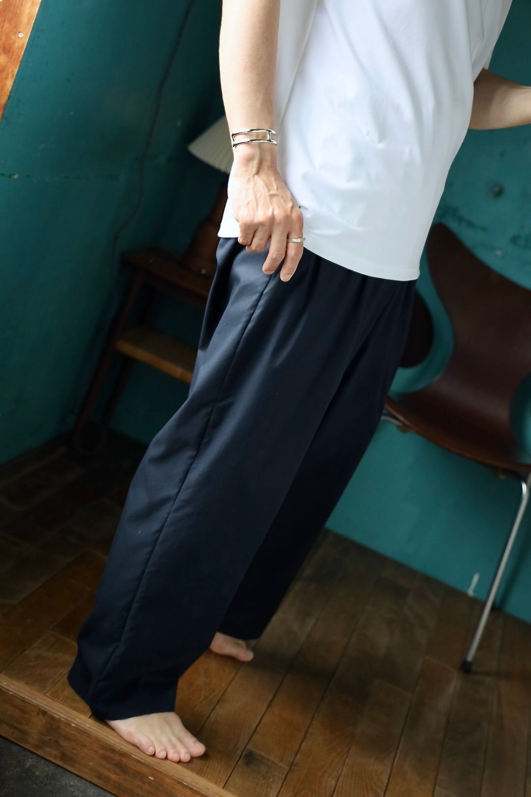 グラフペーパー ソロテックスシェフパンツ Solotex Twill Chef Pants(NAVY)