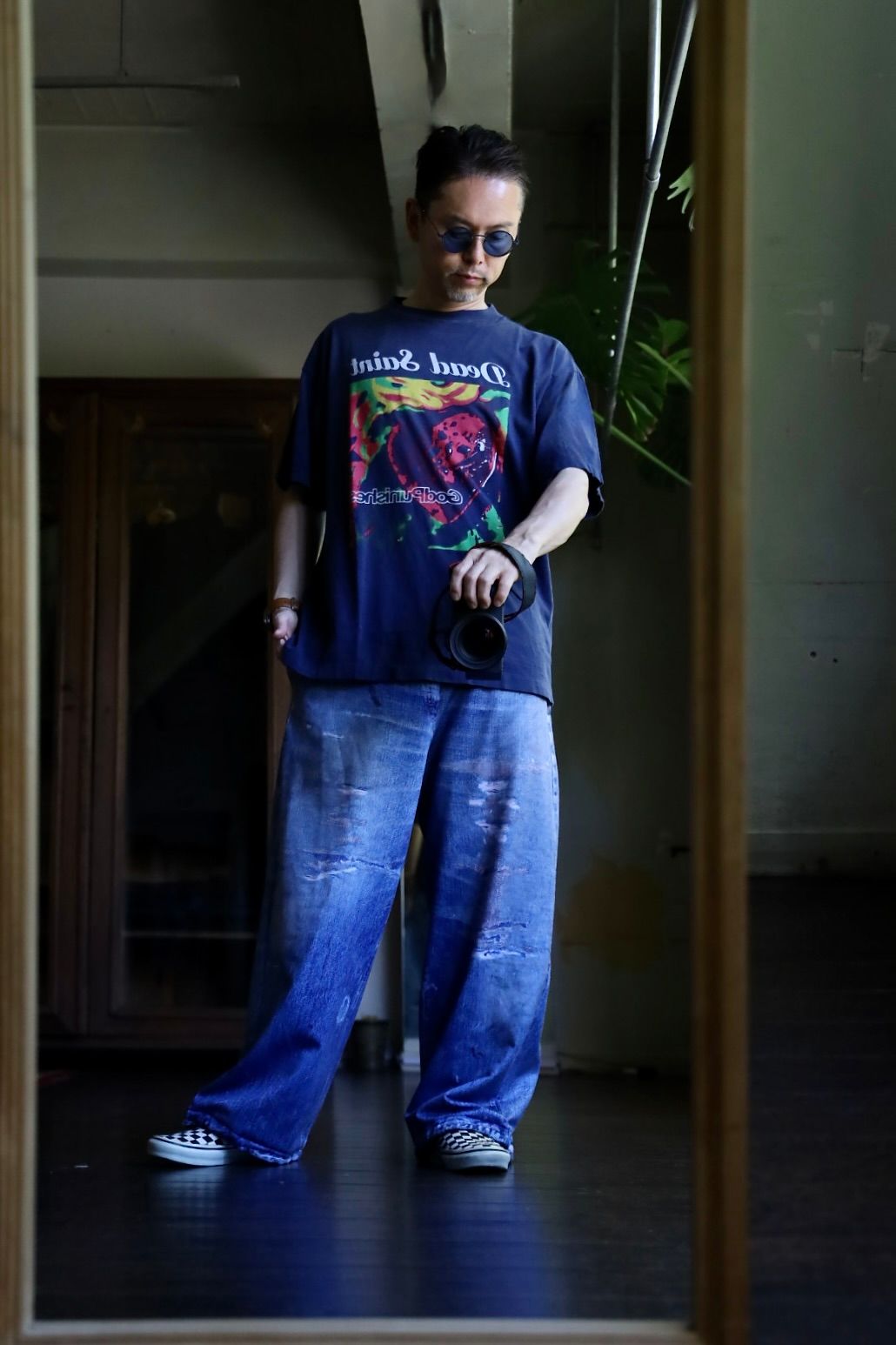 セントマイケル24AW DEAD SAINT SS TEE(SM-YS1-0000-010)NAVY