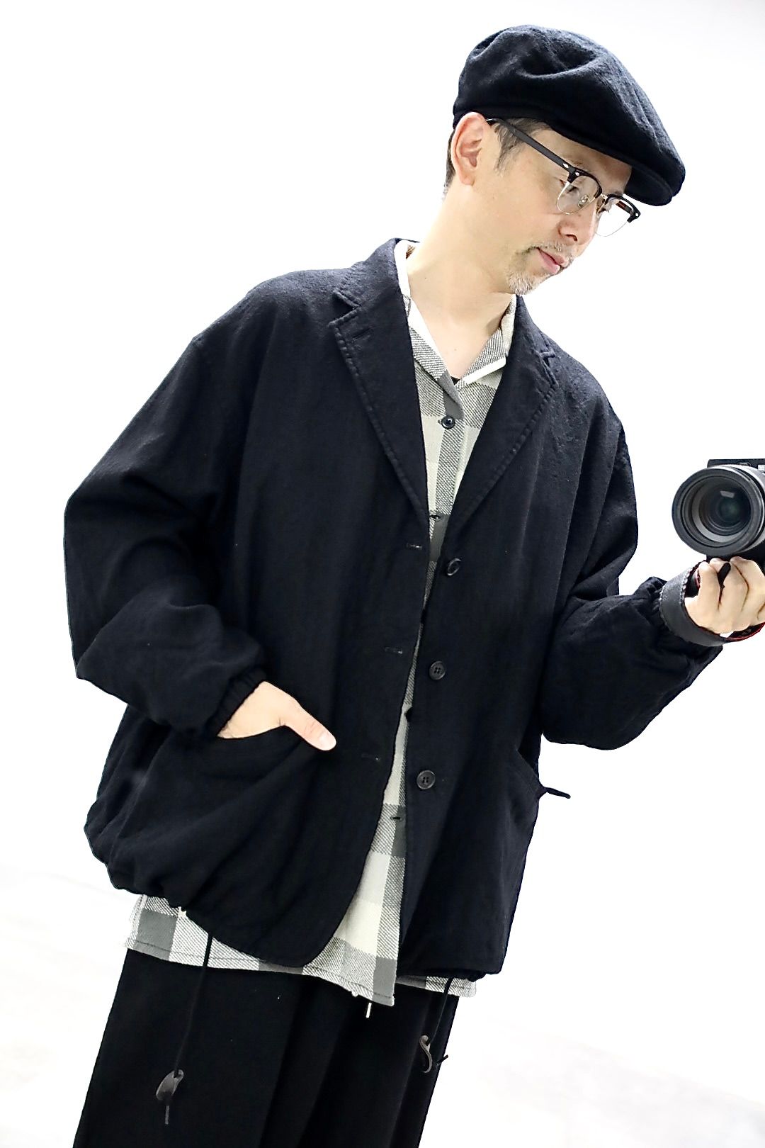 COMME des GARCONS HOMME ウールサージ製品縮絨3Bジャケット2025.10.4.