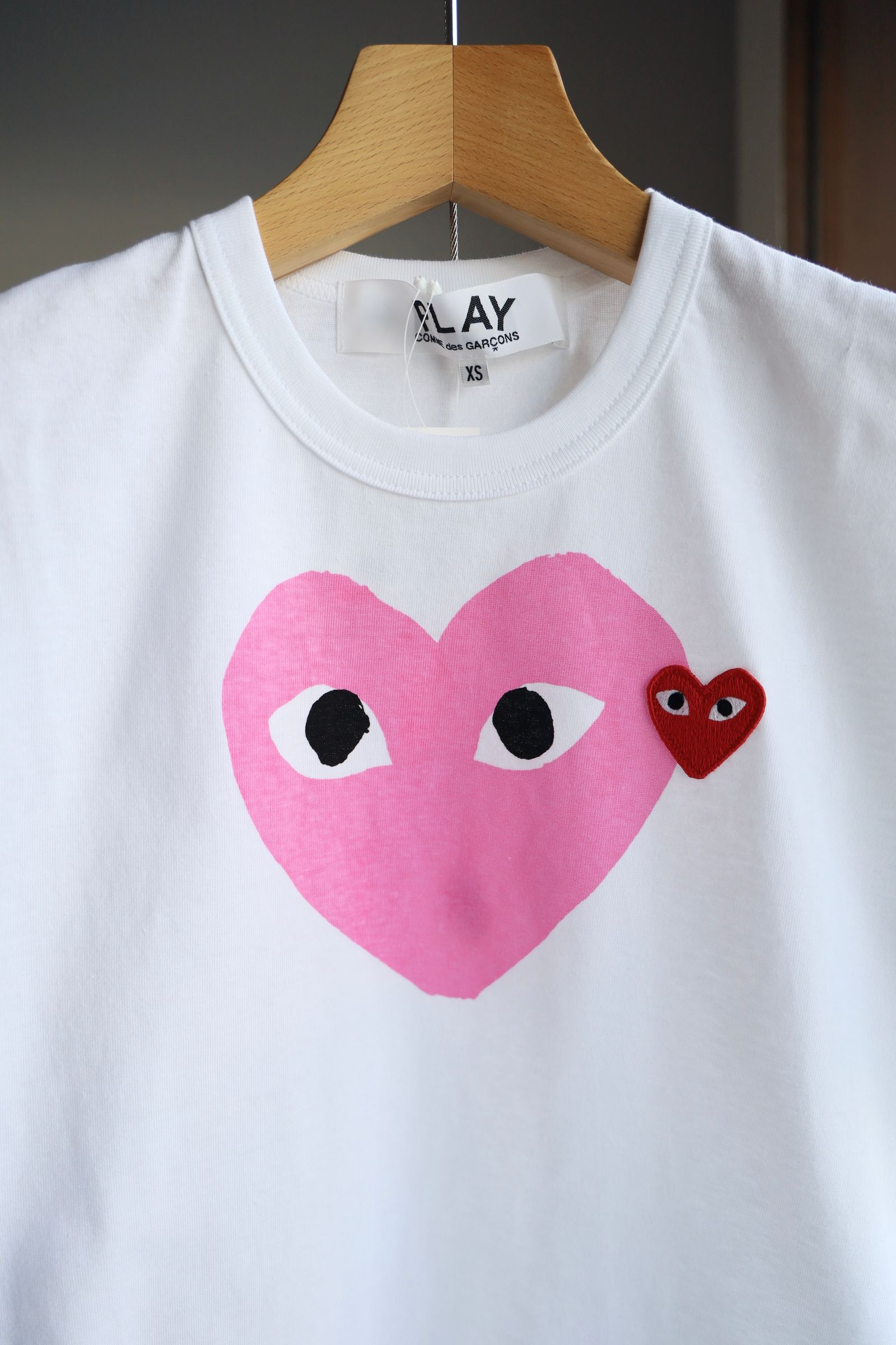 PLAY COMME des GARÇONSハートTシャツ ピンク☆完売品☆ M