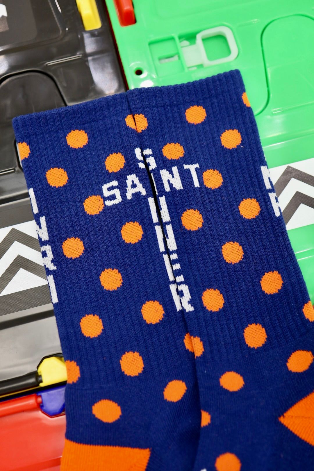セントマイケル 26SS DOT SOCKS(SM-MK8-0000-102)NAVY★1月10日(土)発売！