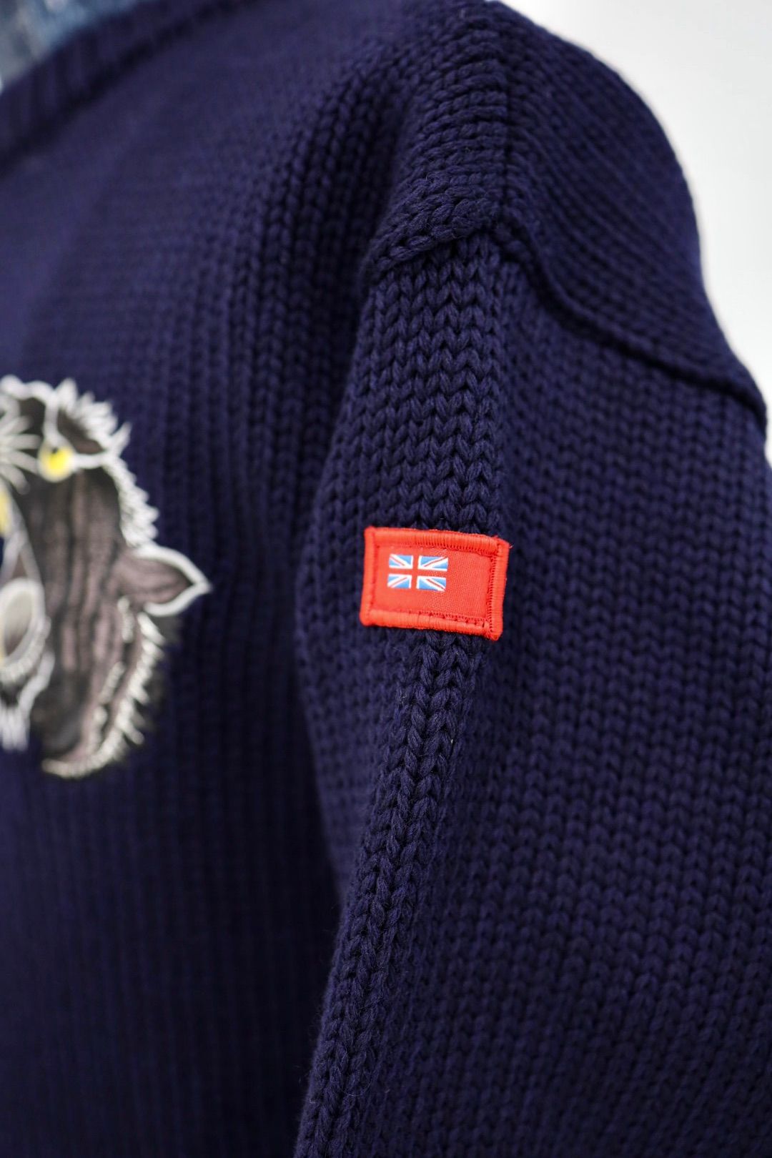 アイ ジュンヤワタナベマン 25AW  Miller Rayner 刺繍 梳毛天竺ニット(WP-N901-100)☆11月14日(金)新作発売！