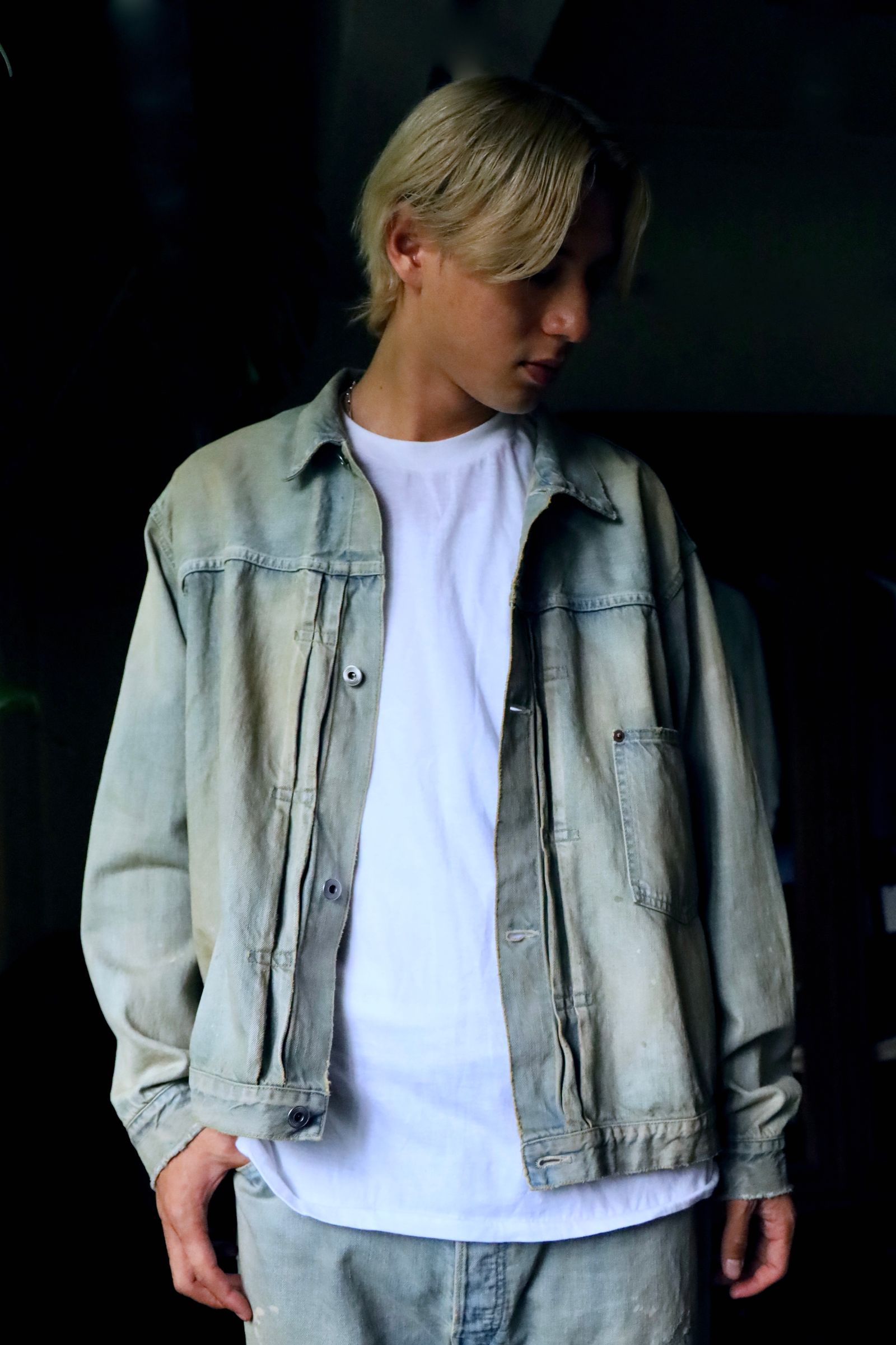 A.PRESSE STYLE2 1st delivery 1st Type Denim Jacket&Washed Denim Wide Pants style 2024.6.21