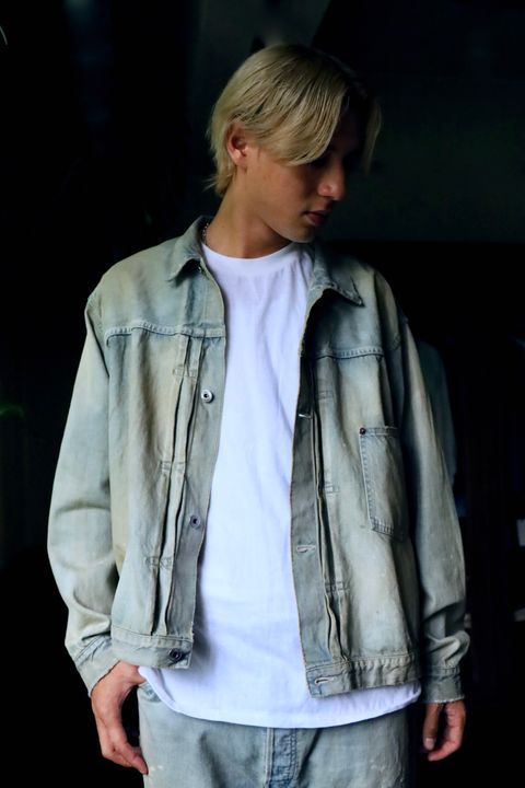 A.PRESSE STYLE2 1st delivery 1st Type Denim Jacket&Washed Denim Wide Pants style 2024.6.21