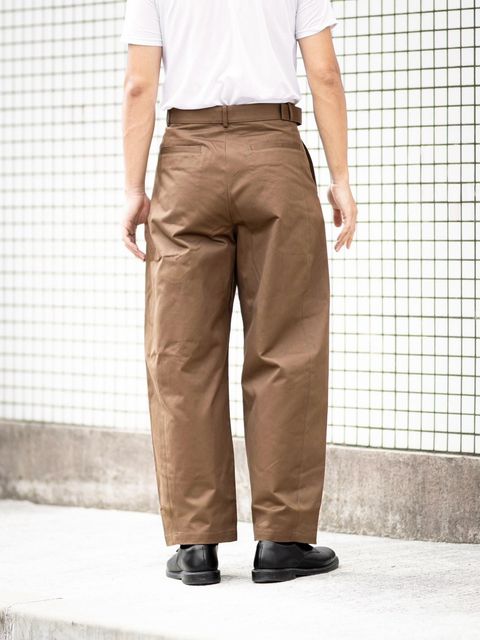 Graphpaper 新作Dry Westpoint Barrel-Fit Belted Pants style.2026.8.28