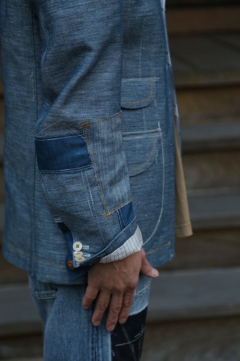 JUNYA WATANABE MAN 綿リネンデニムジャケットstyle.2021.2.7.